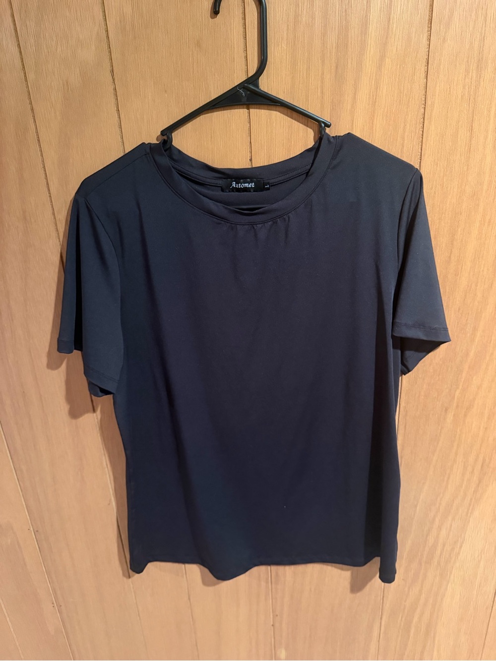 Women's Navy Short Sleeve Crewneck Top